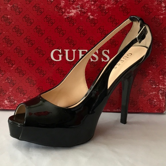 Guess Shoes New Guess Black Patent Leather Hondo 3 Shoes Poshmark